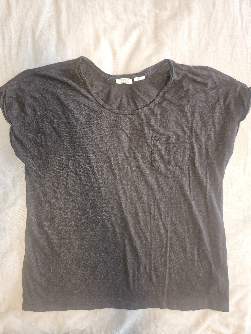 Sigrid Olsen Black Crewneck Tee